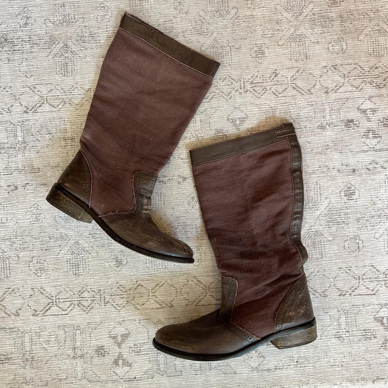 brown diesel boots