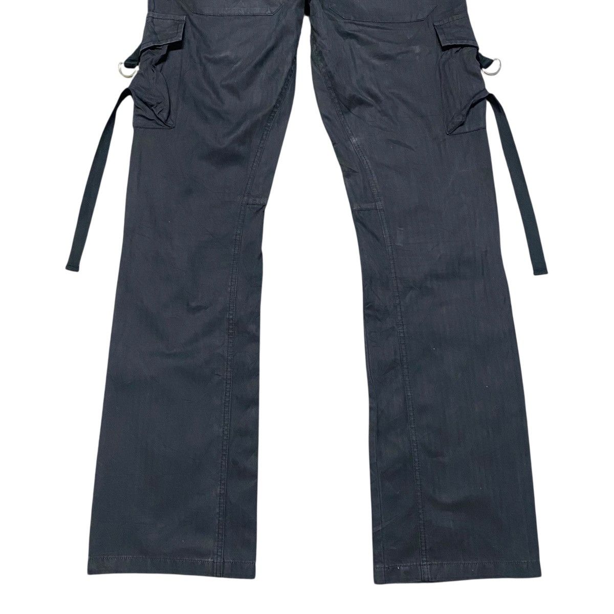 Japanese Brand × Tornado Mart Tornado Mart Cargo Flare Pants Faded Black Size 28" / US 6 / IT 42 - 14 Thumbnail