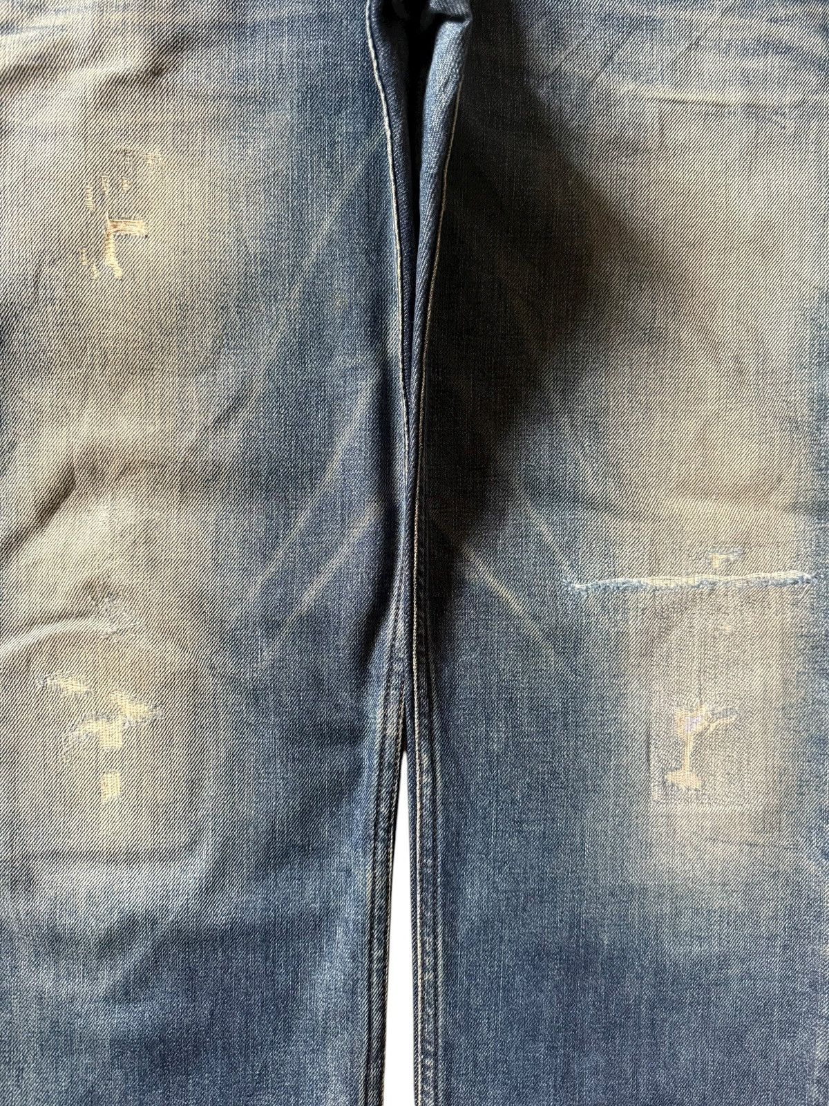 Diesel Vintage Diesel Belther Mud Wash Distressed Jeans Size 35" - 3 Thumbnail
