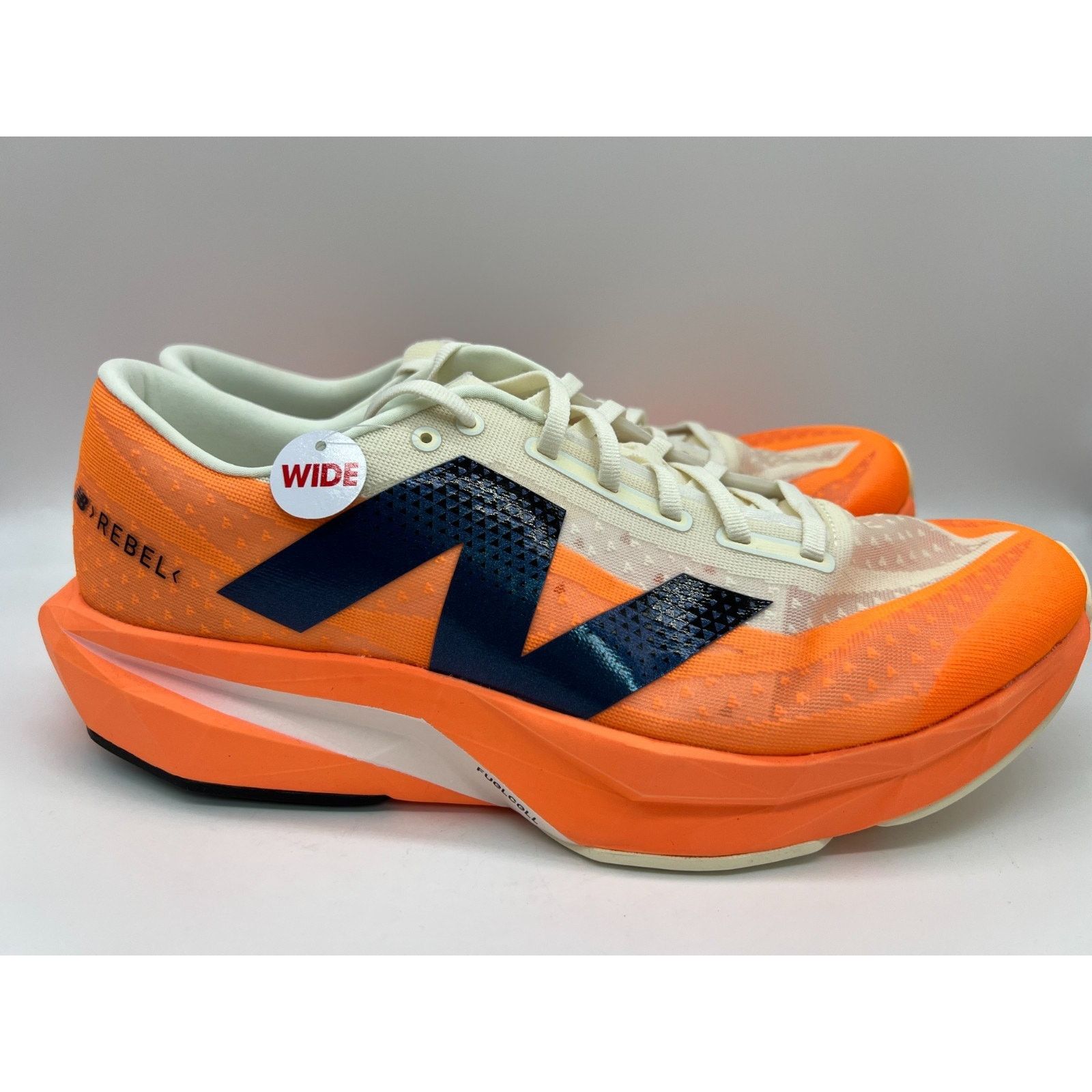 New Balance FuelCell Rebel v4 Men\'s 13 Hot Mango Black MFCXCO4 New New Balance Fuelcell Rebel v4 Sneaker Hot Mango - Curated  main image 2