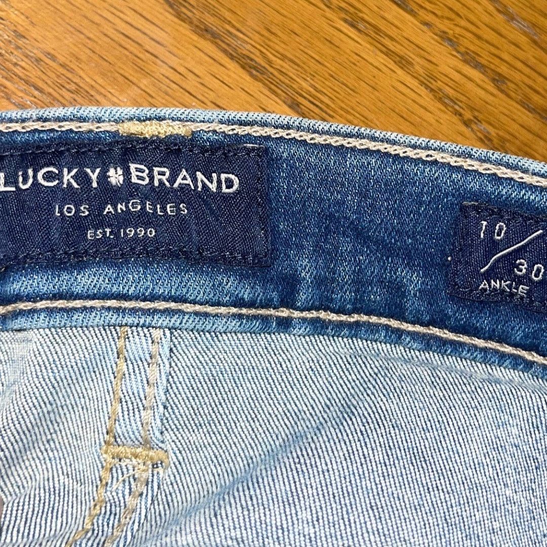 Lucky Brand Lucky Brand Ava Mid Rise Skinny Ankle Jeans Denim Size 10 Size 32" / US 10 / IT 46 - 5 Thumbnail