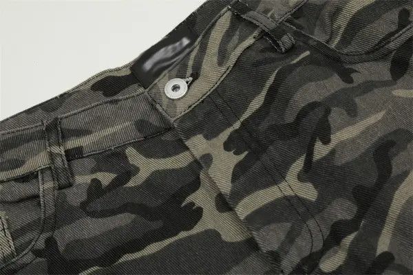 Japanese Brand Camouflage men's loose wide-leg cargo scimitar jeans Size US 34 / EU 50 - 4 Thumbnail