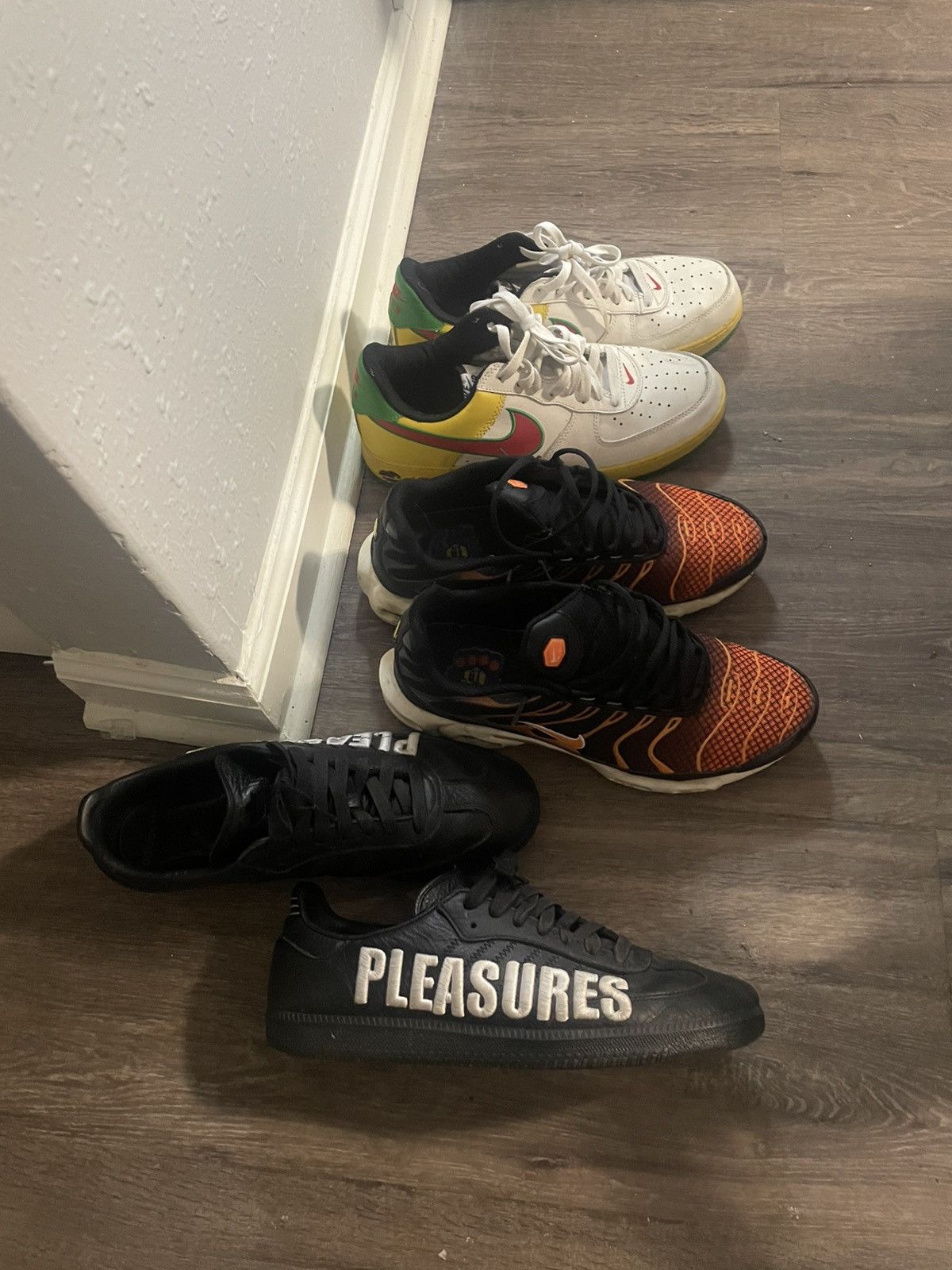 Adidas × Nike × Pleasures Pleasures Adidas x Nike Air Max and Forces Size US 10.5 / EU 43-44 - 4 Thumbnail