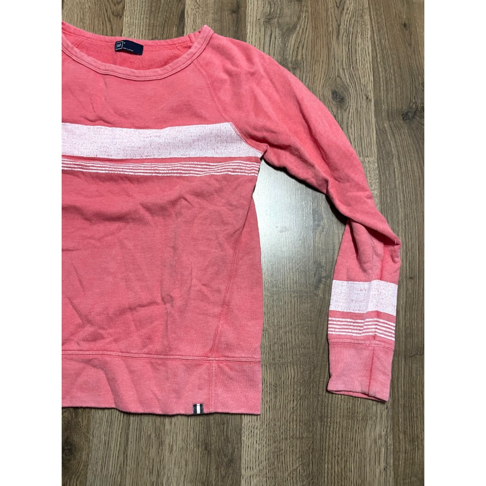 Gap Gap Sweater, Women, Size Small, Pink White, Pullover, Long Sleeve, Knit, Regular Fit, Gap, Casual, Fall Spring Summer, Women’s Shirt? Size S / US 4 / IT 40 - 4 Thumbnail