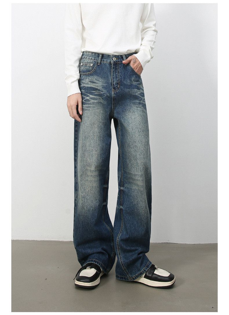 Japanese Brand American Vintage Washed High-Street Straight-Leg Jeans Size US 32 / EU 48 - 2 Thumbnail