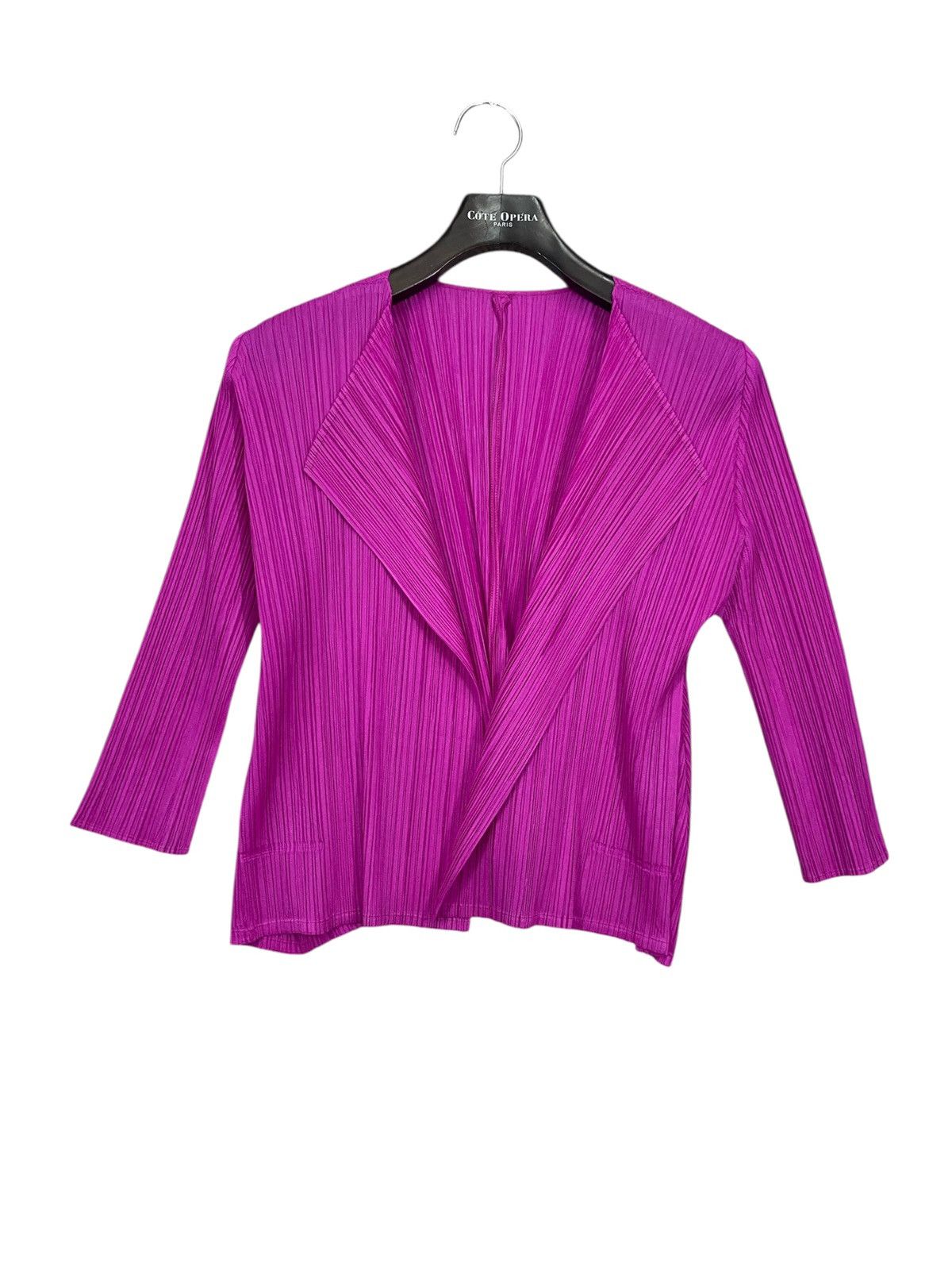Pleats Please Issey Miyake PLEATS PLEASE ISSEY MIYAKE - Pleated Open Cardigan Size M / US 6-8 / IT 42-44 - 2 Thumbnail