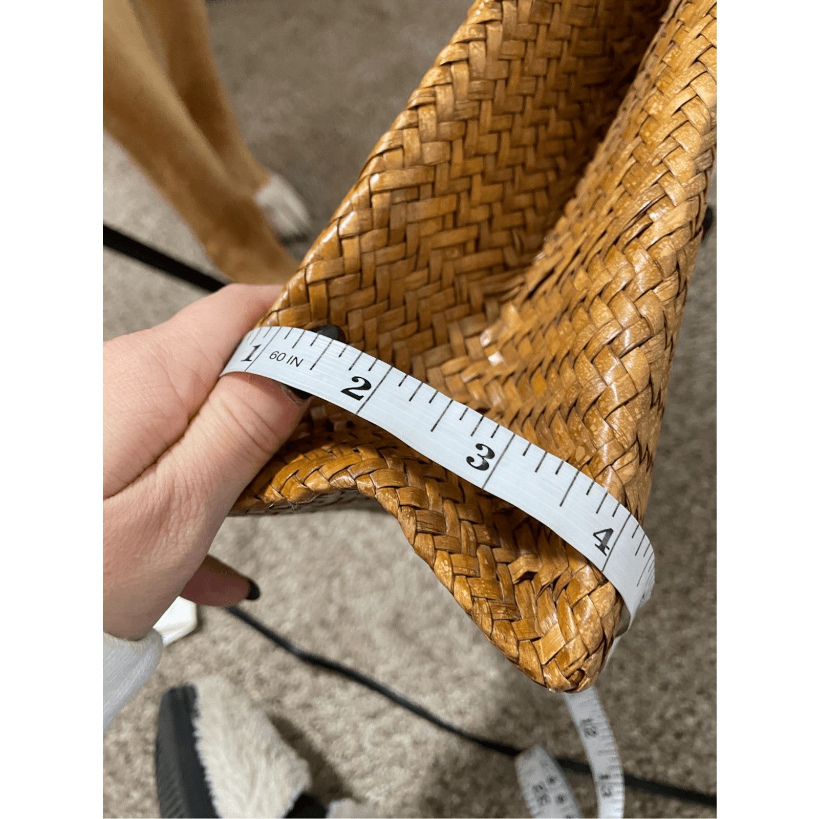 Other Woven Straw Women's Small Floral Earthly Bohemian Tote Size ONE SIZE - 9 Thumbnail