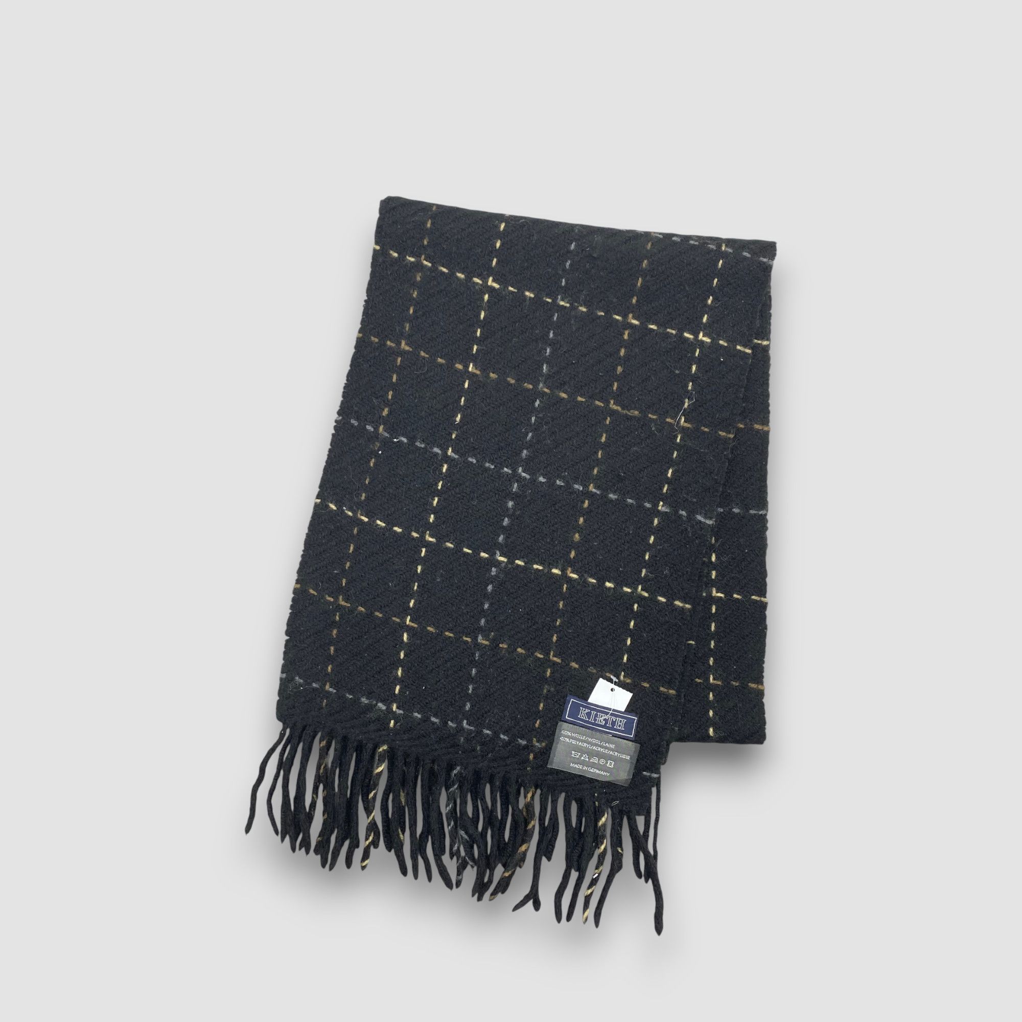 Japanese Brand Vintage Keith Scarf Muffler Wool Cashmere Scarves Size ONE SIZE - 3 Thumbnail
