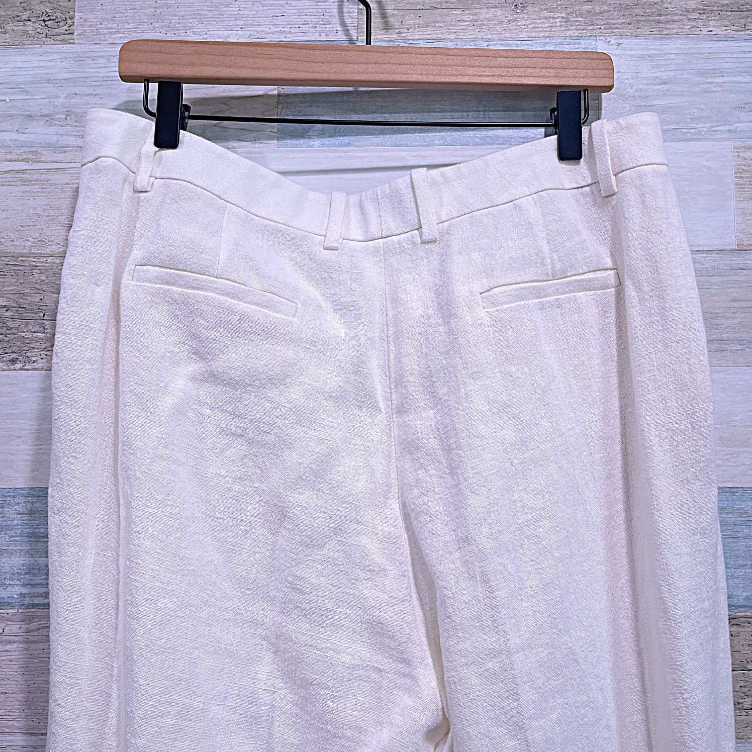 Lafayette 148 LAFAYETTE 148 100% Linen Gates Pants Ivory Womens US 12 Size 34" / US 12 / IT 48 - 5 Thumbnail