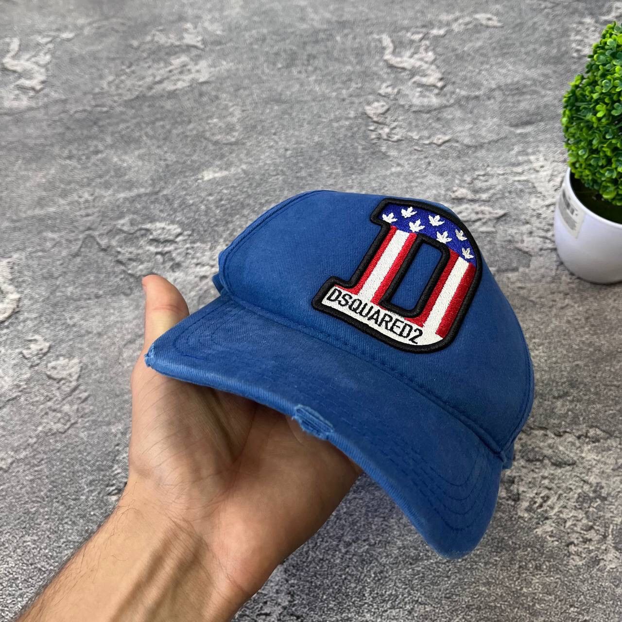 Dsquared2 Vintage DSQUARED2 USA Blue Baseball Y2K Cap Hat Spell Out Size ONE SIZE - 11 Thumbnail