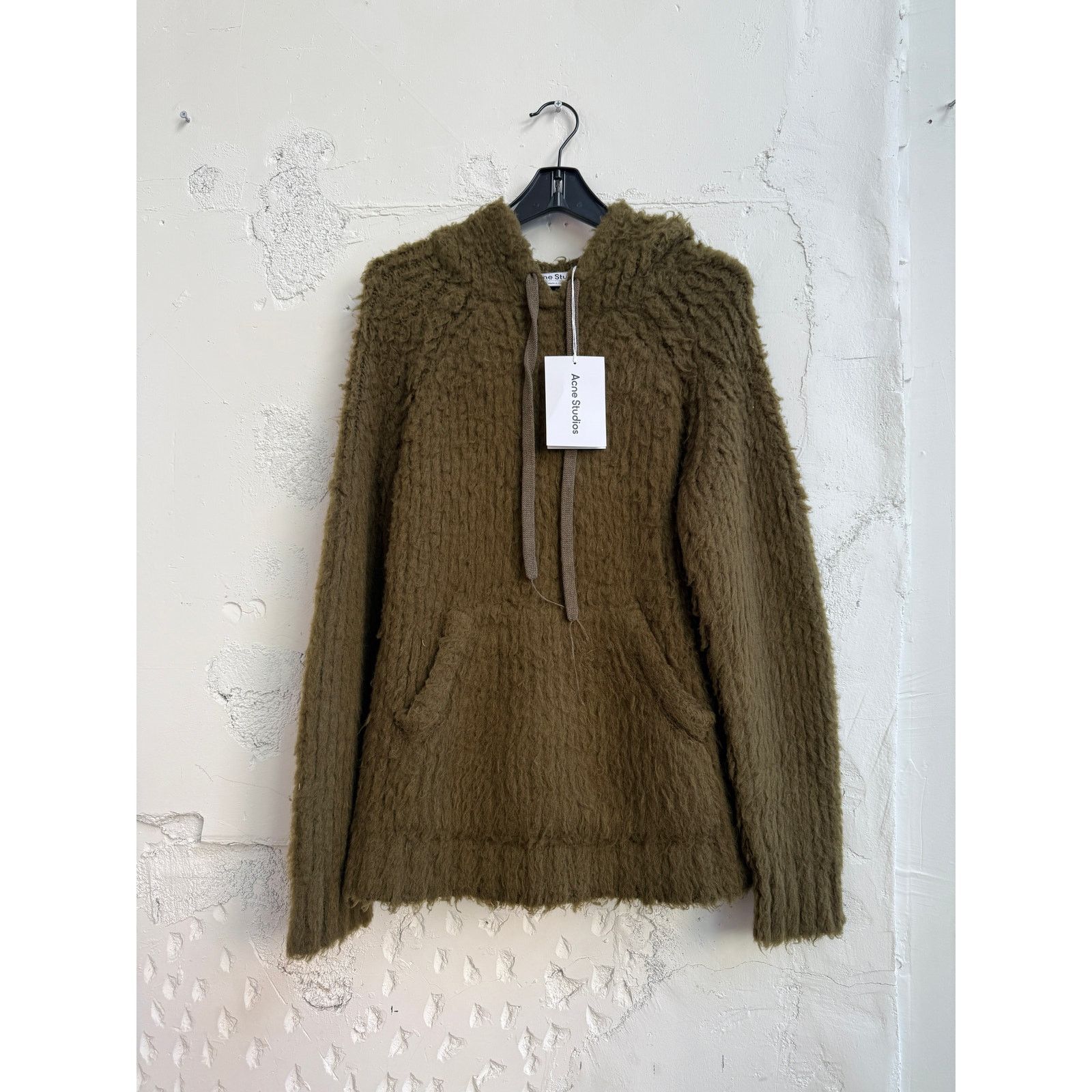 Acne Studios $855 Acne Studios Green Fuzzy Knit Hoodie Size US S / EU 44-46 / 1 - 1 Thumbnail