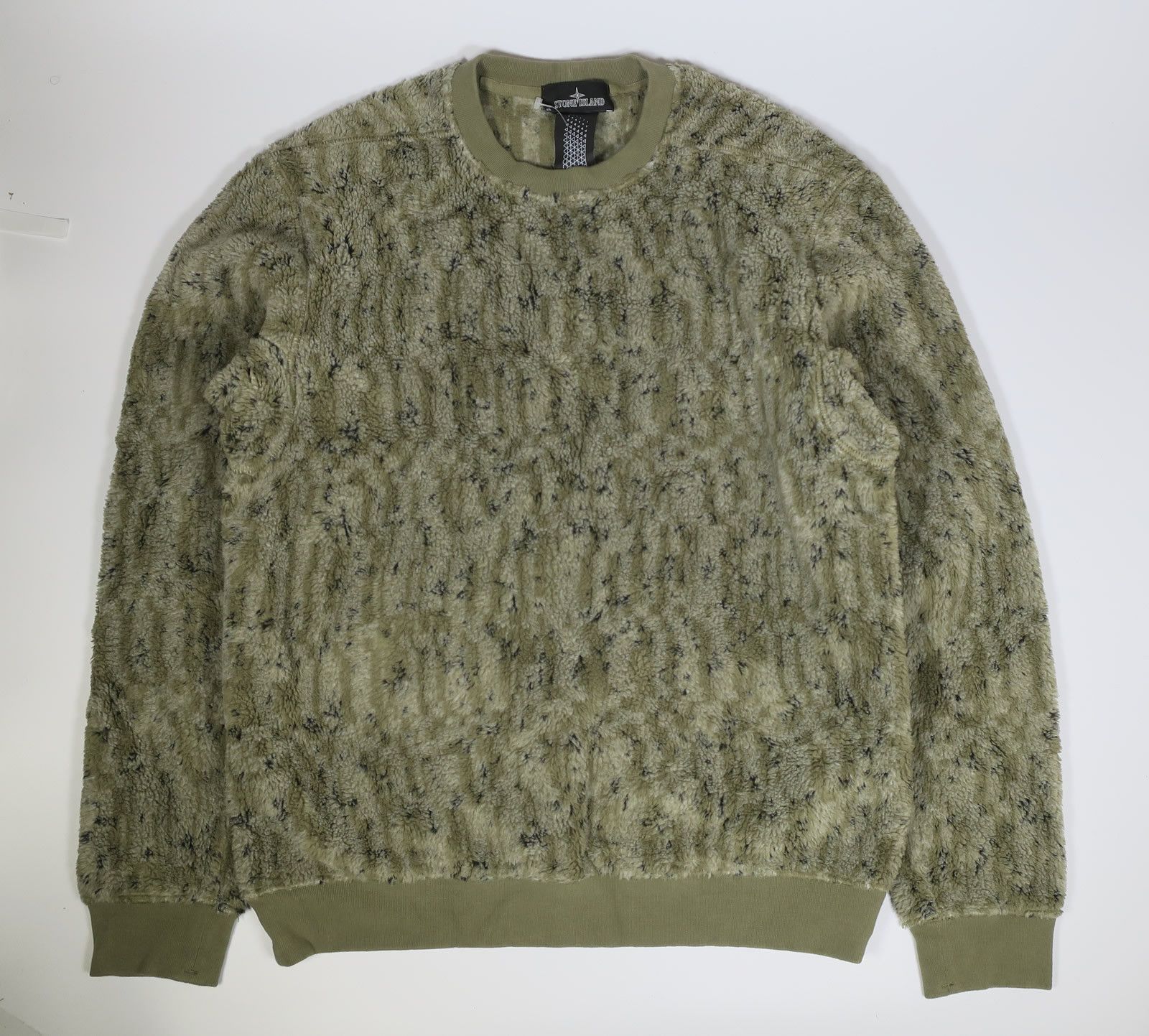 Stone Island Shadow Project Fleece Sweatshirt - Khaki Camo