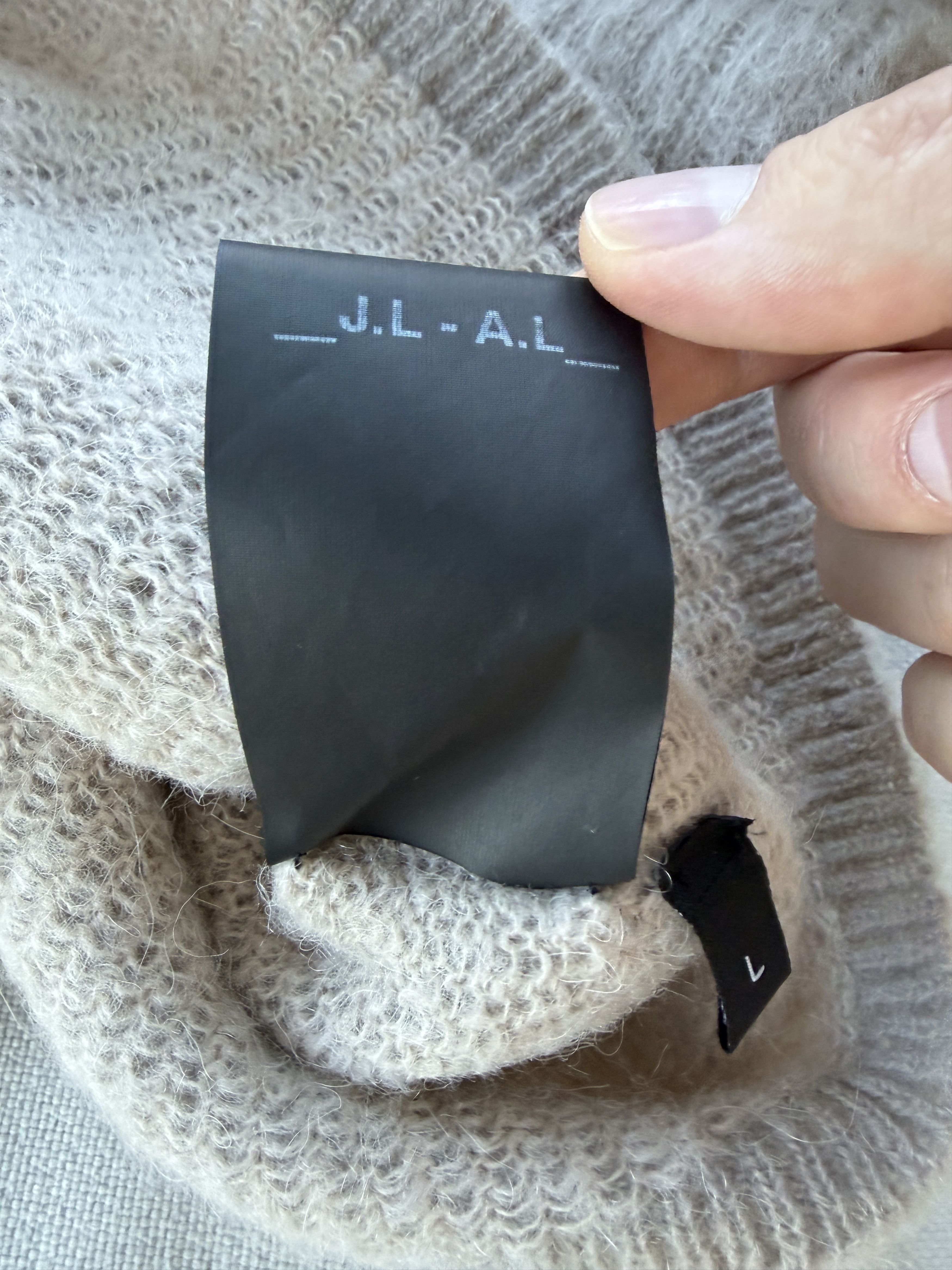 _J.L-A.L_ J.L-A.L Liquid Sweater in White Onyx Size US L / EU 52-54 / 3 - 4 Thumbnail