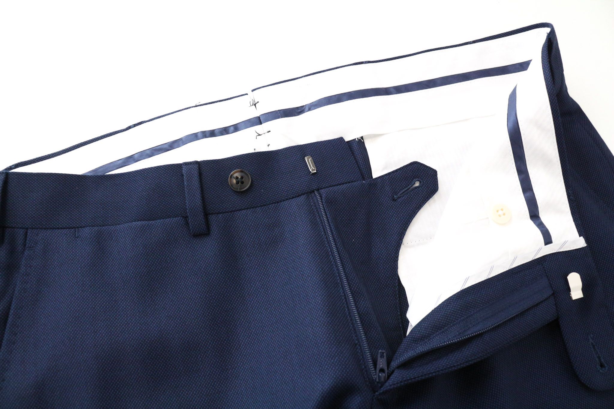 Suitsupply LA SPALLA UK34S Blue Wool S130s Suit 75032 Size 34S - 14 Thumbnail