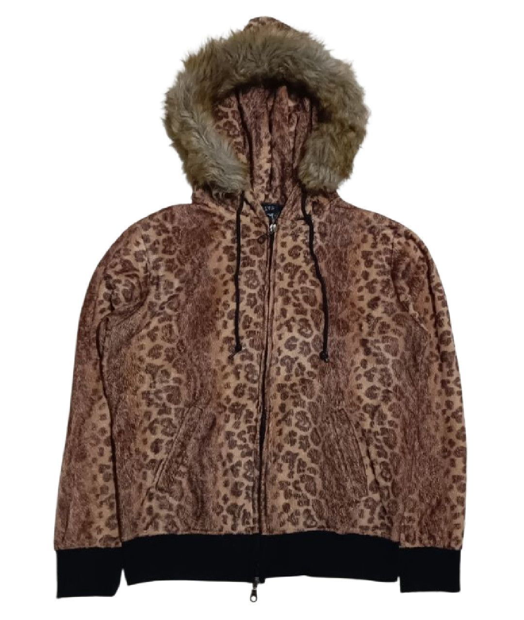 Beauty Beast One Leopard Print Zip Up (fur removable/attached) Size US M / EU 48-50 / 2 - 1 Thumbnail