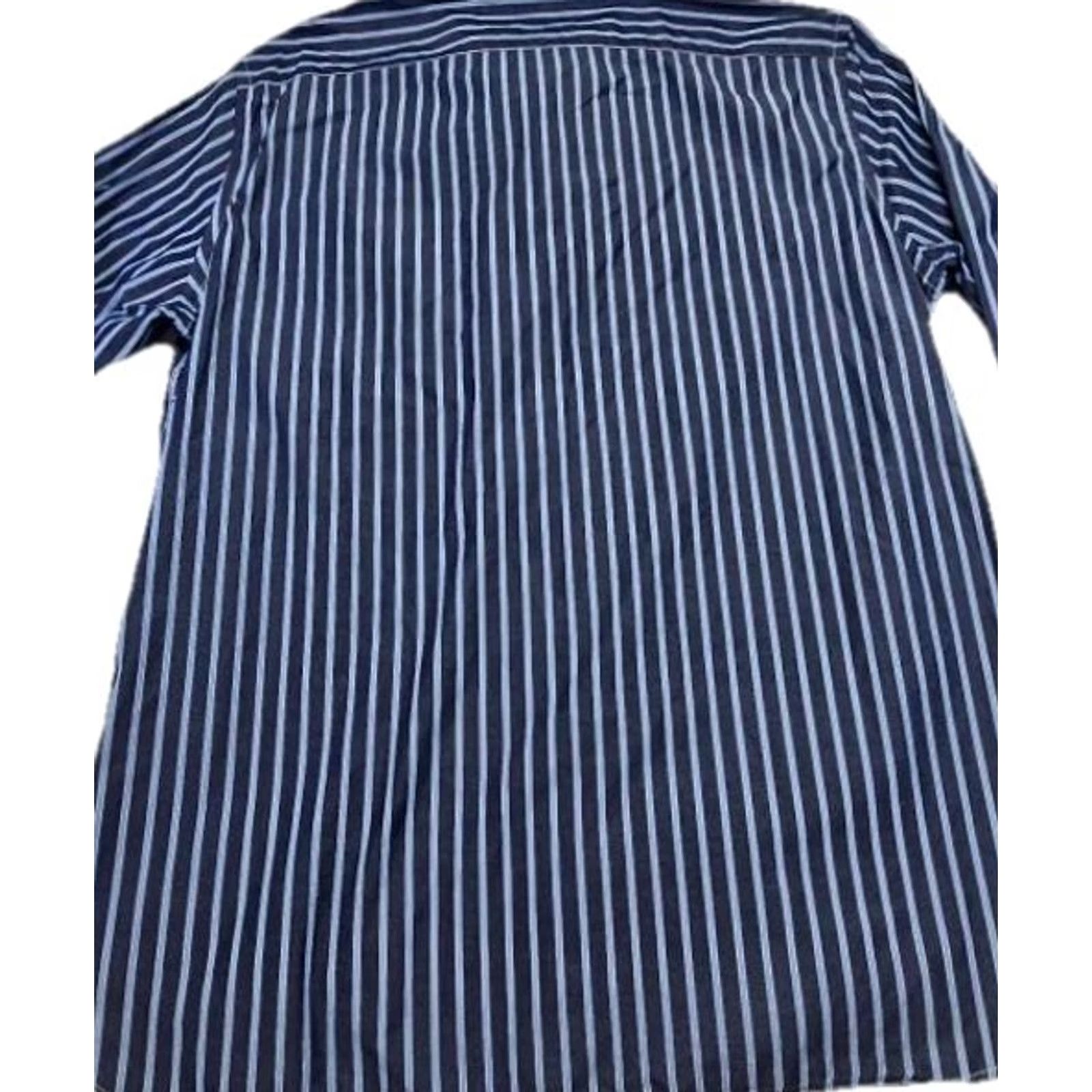 American Eagle Outfitters American Eagle Outfitters Shirt Mens L Blue White Stripe Button-Down Size US L / EU 52-54 / 3 - 6 Thumbnail