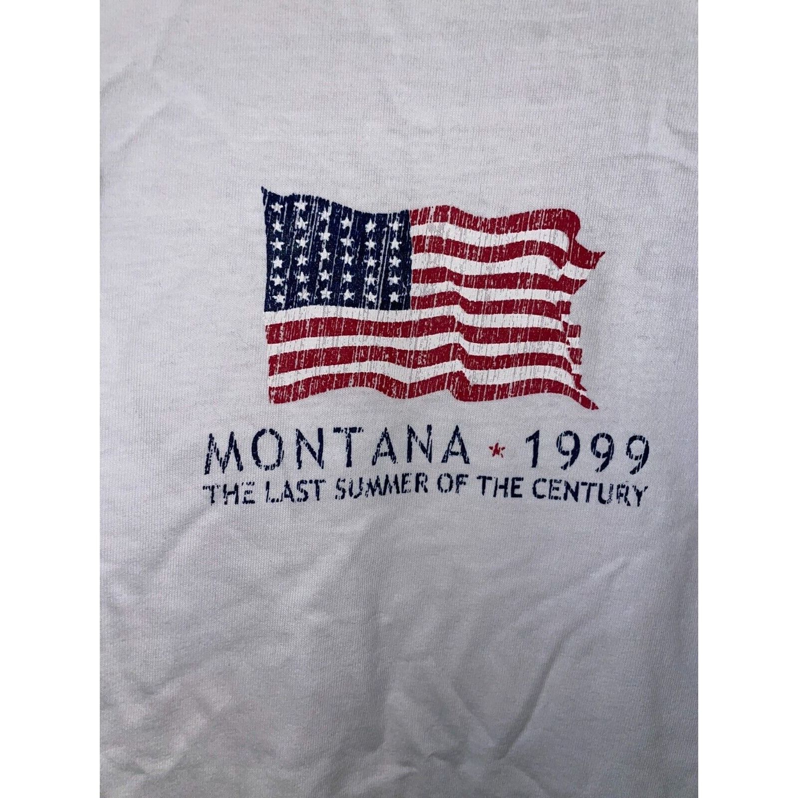 Jerzees Vintage Montana Shirt Last Summer Of The Century White L Tee Size US L / EU 52-54 / 3 - 2 Thumbnail