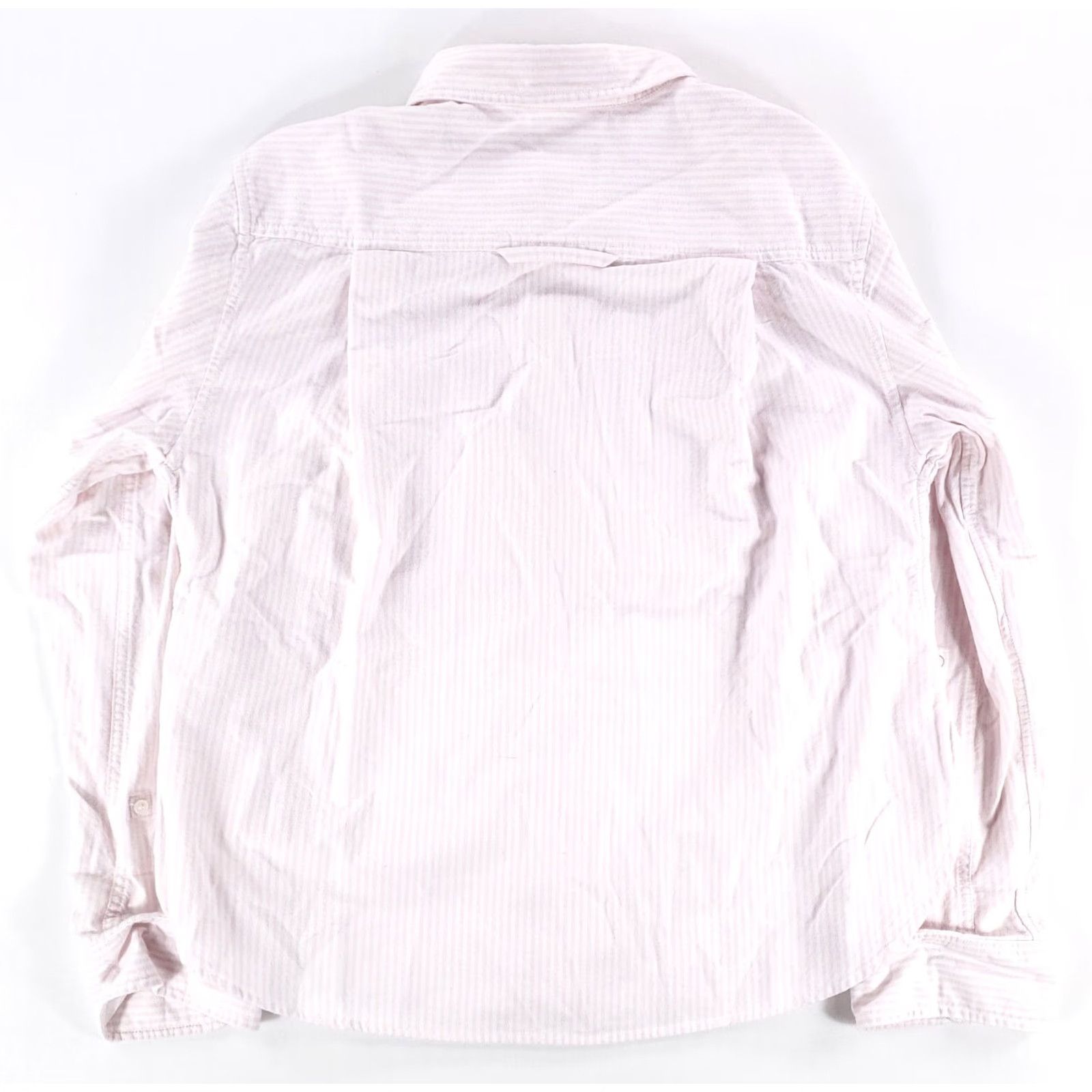 Citizens Of Humanity COH Kayla Shrunken Striped Shirt Womens L | Citizens of Humanity | Pink White Multicolor Button-Up Shirt Ladies L Size L / US 10 / IT 46 - 4 Thumbnail