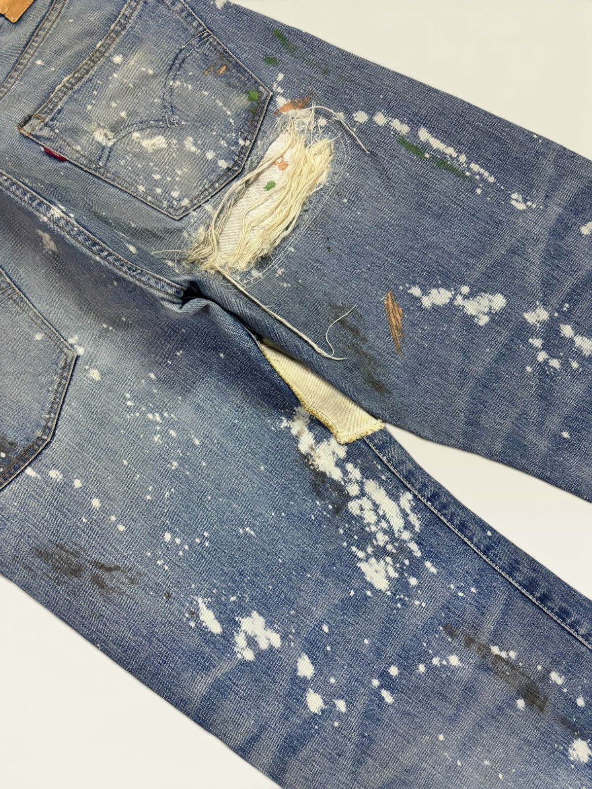 Levi's × Undercover Vtg Levis 501xx Big E Selvedge Splatter Patchwork Boro Jeans Size US 36 / EU 52 - 11 Thumbnail