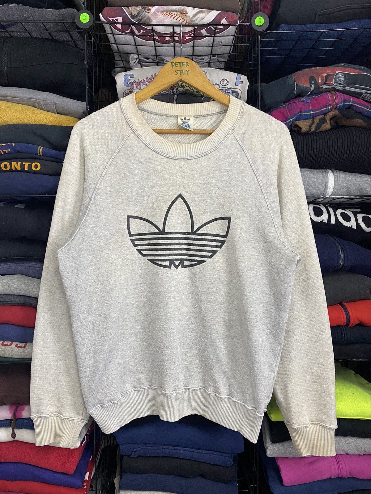 Adidas × Vintage Vintage Adidas big logo sweatshirt Size US M / EU 48-50 / 2 - 2 Thumbnail
