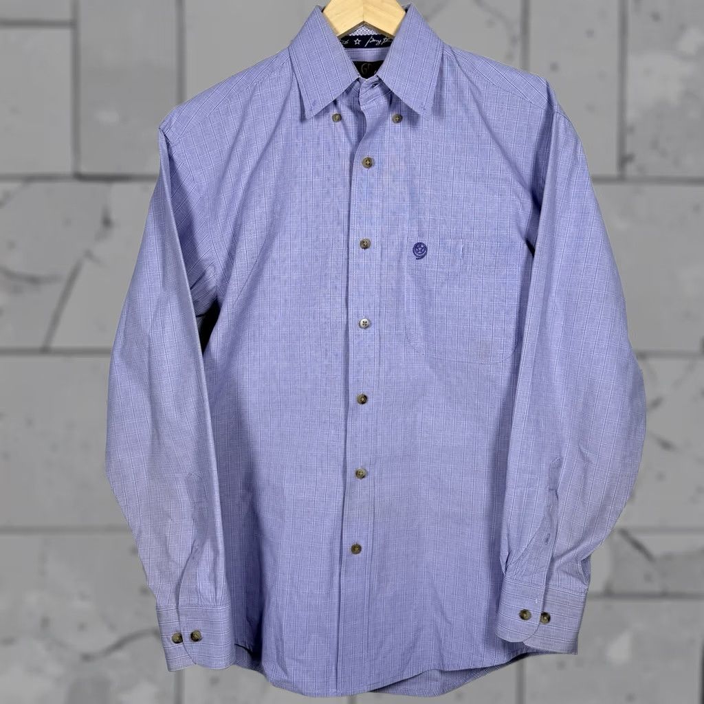 Wrangler Wrangler George Straight Western Style Long Sleeve Button-Down Mens Size S Blue Shirt Size US S / EU 44-46 / 1 - 1 Thumbnail
