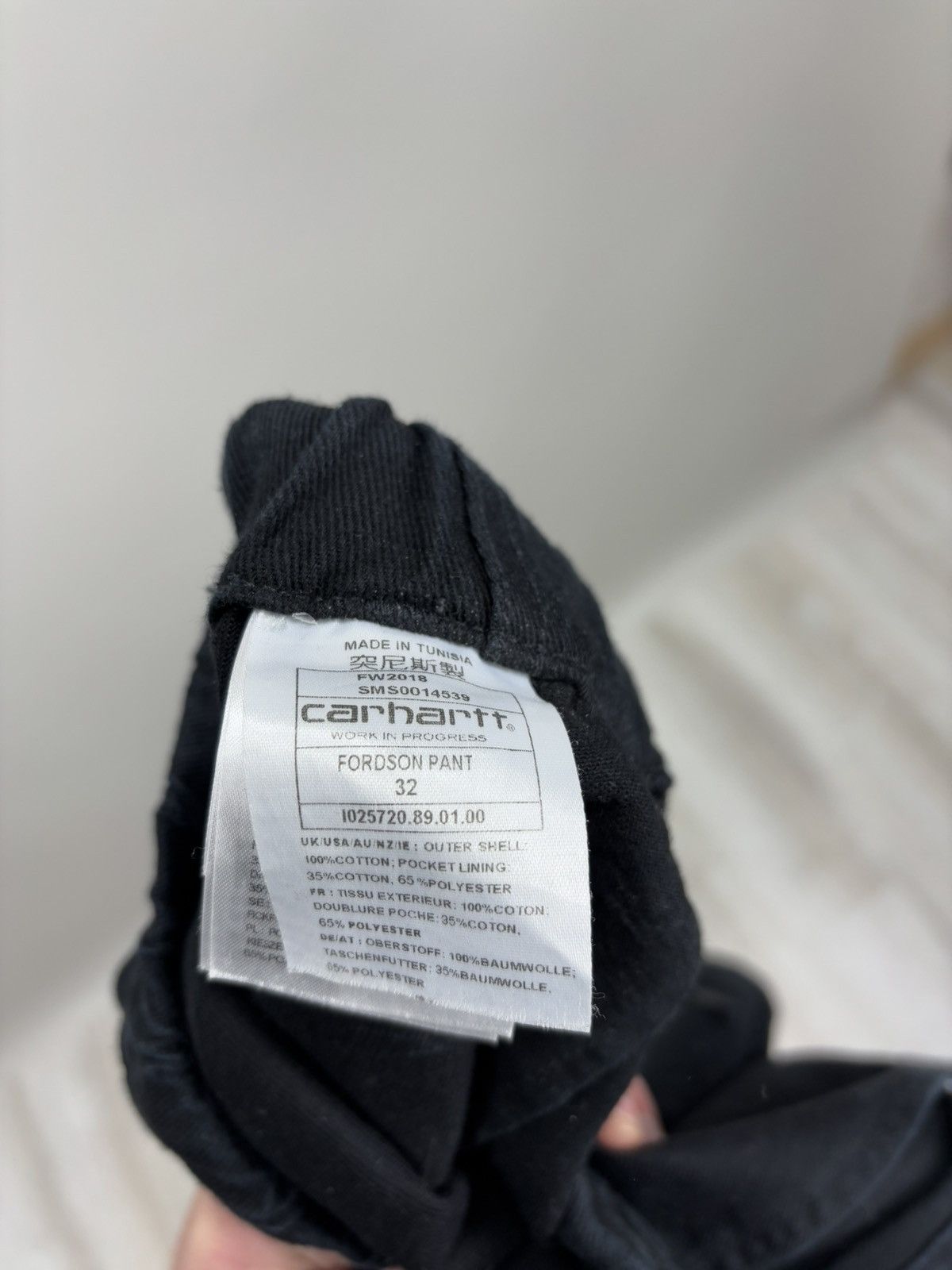 Carhartt Mens pants Carhartt Size 32 Color Black Size US 32 / EU 48 - 9 Thumbnail