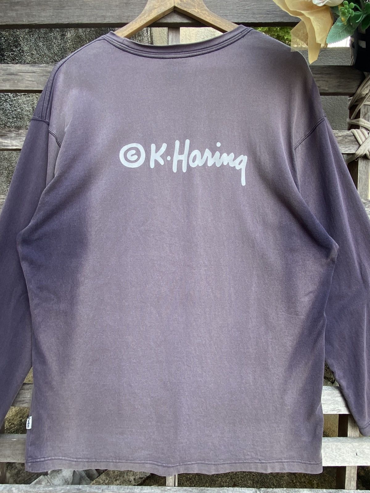 Keith Haring Sunfaded ❗️ Uniqlo x Keith Haring graphic long-sleeve t-shirt Size US XL / EU 56 / 4 - 8 Thumbnail