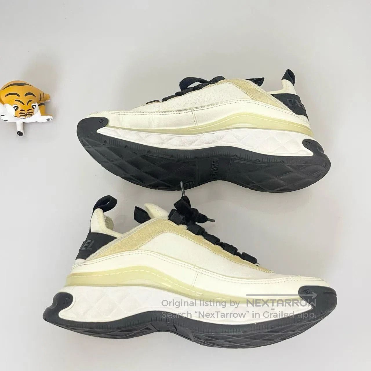Chanel Chanel White Air Cushion Sneakers. Size US 5 / IT 35 - 3 Thumbnail
