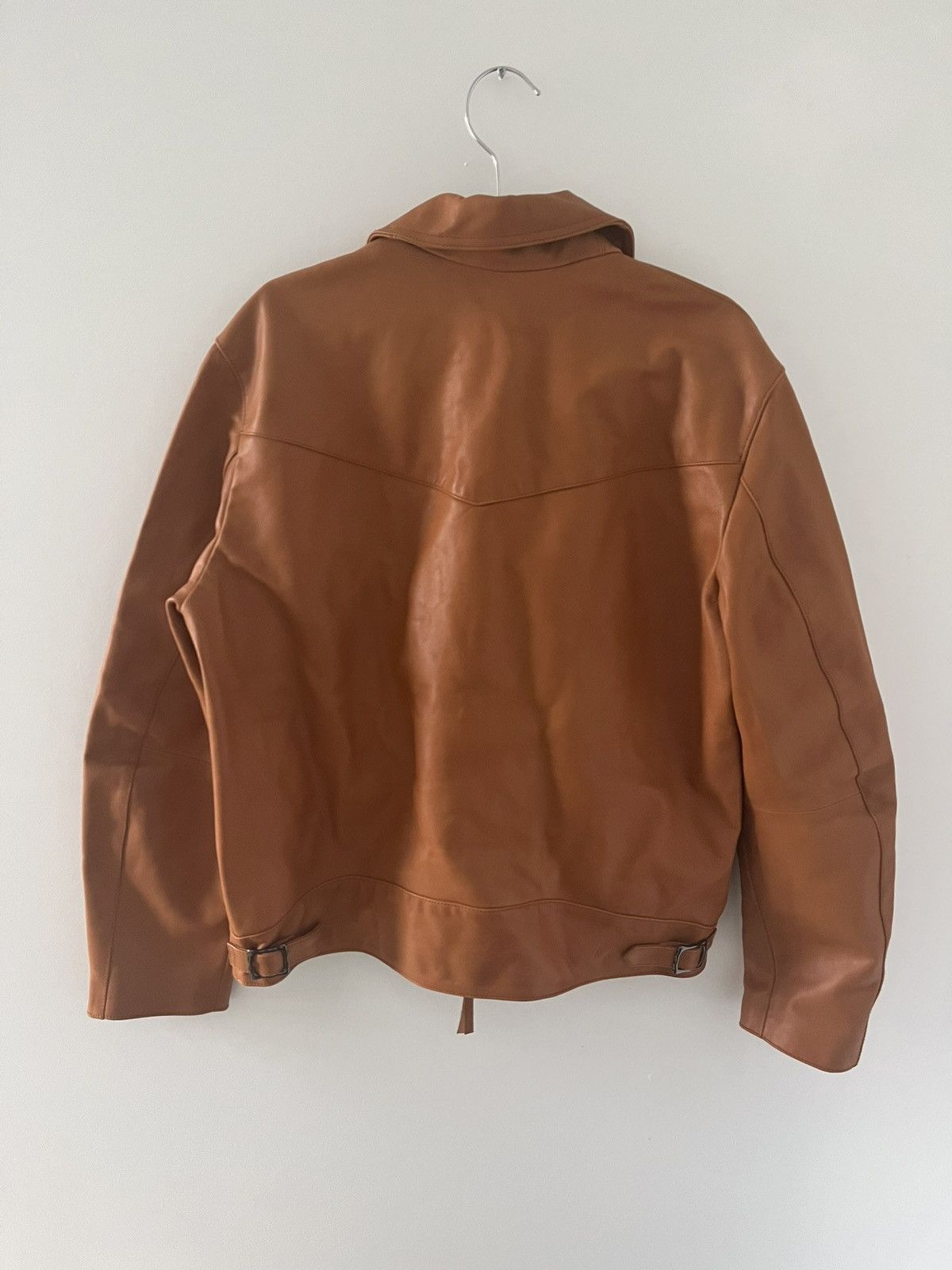 Nudie Jeans Nudie Jeans Butterscotch Leather Jacket Size US L / EU 52-54 / 3 - 3 Thumbnail