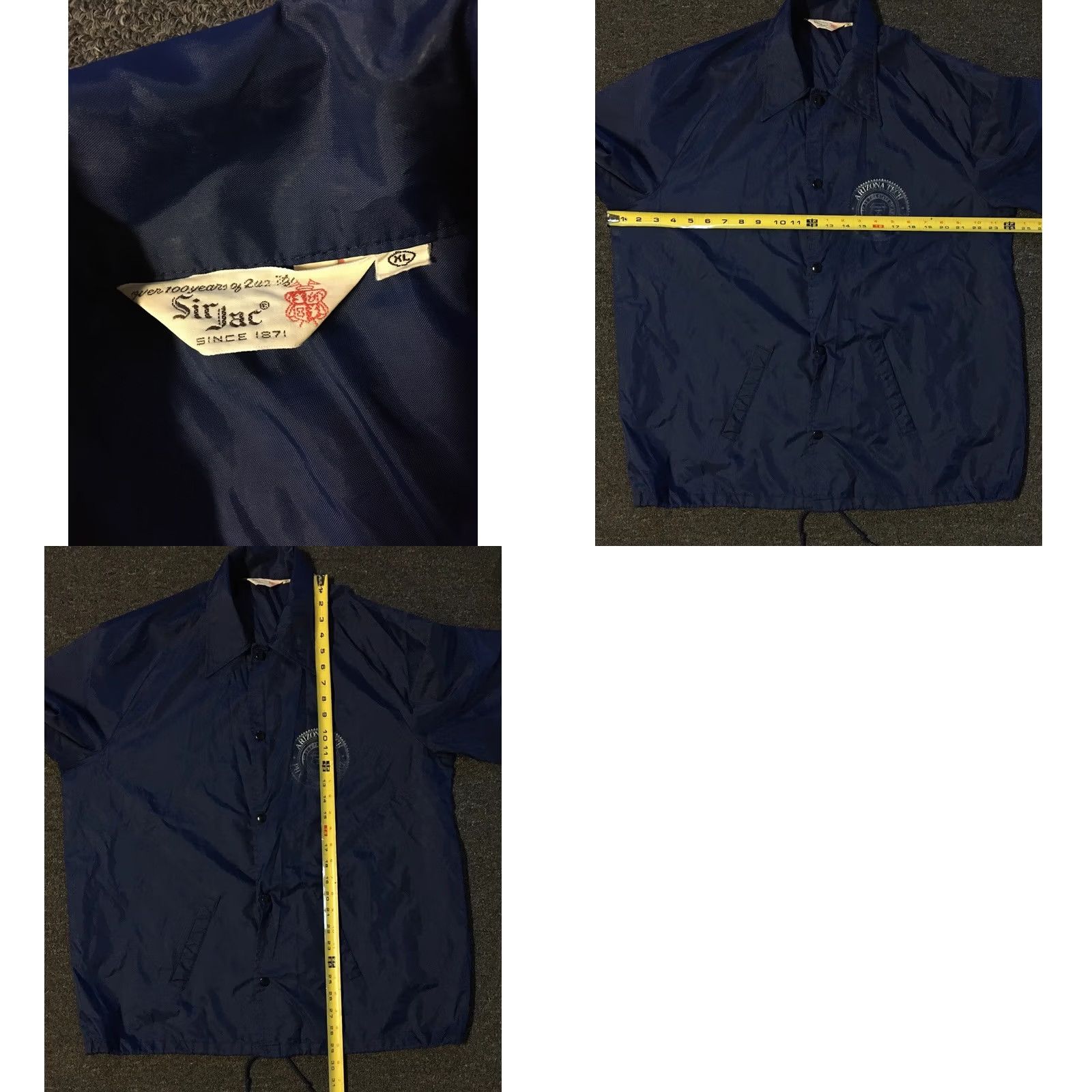 Vintage Arizona Tech School Wind Jacket XL Blue Nike? Size US XL / EU 56 / 4 - 8 Thumbnail