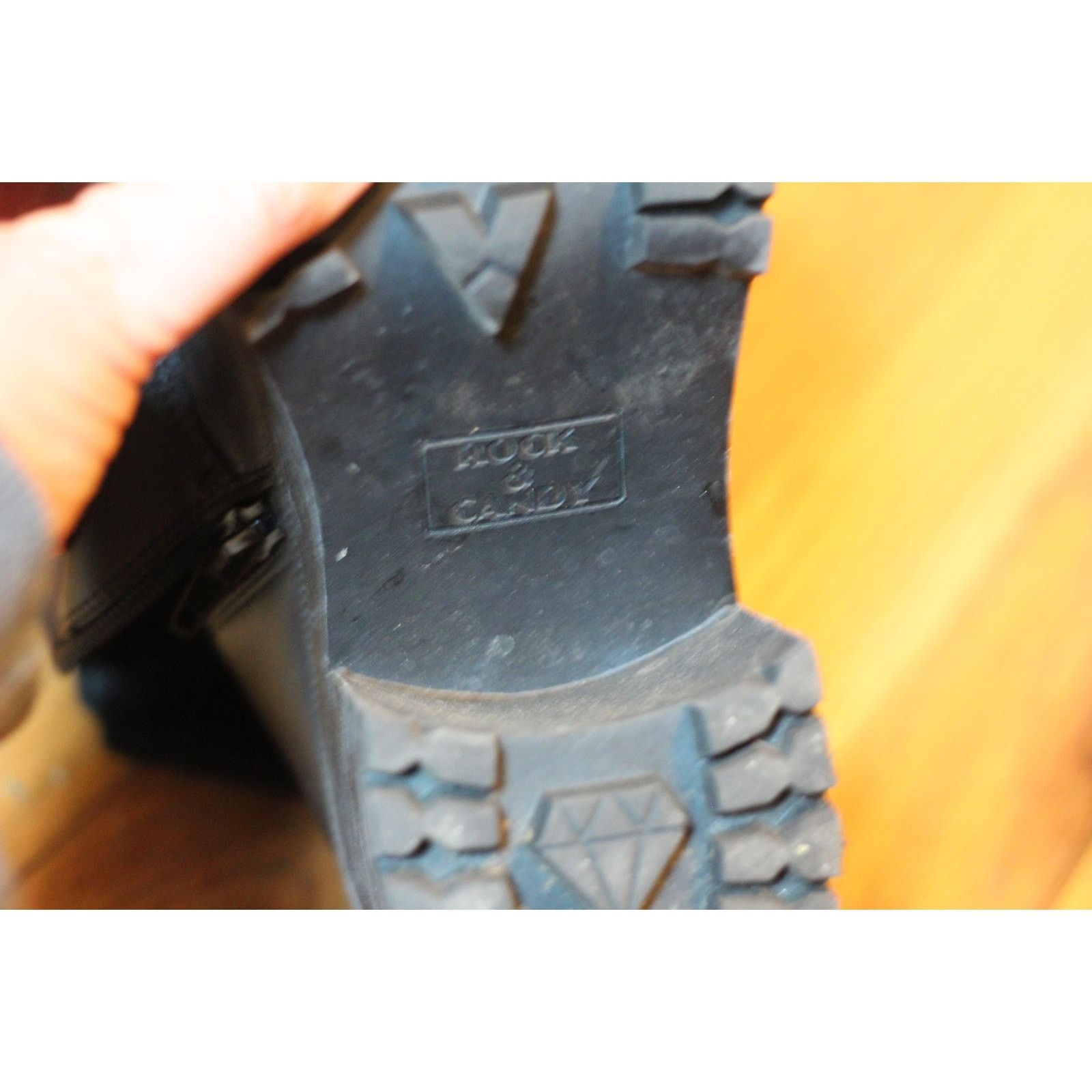 Other Size 10 Rock & Candy Womens Helia Black Zipper Combat Boots Size US 10 / IT 40 - 5 Thumbnail