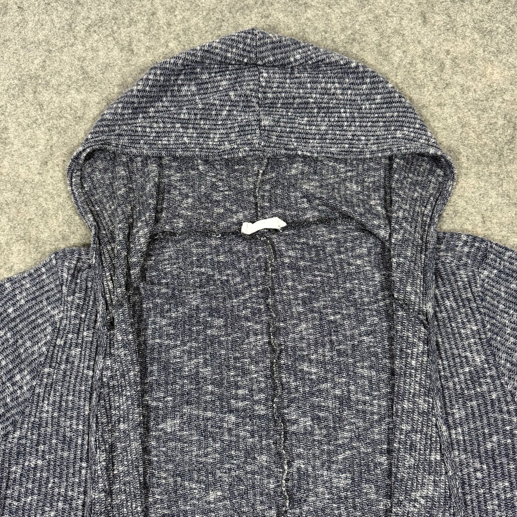 Vintage August Mist Open Front Cardigan Sweater 1X Gray Women's Plus Size Knit Hooded Lightweight Open Front Casual 90s Theme Mens Womens Size XL / US 12-14 / IT 48-50 - 2 Thumbnail