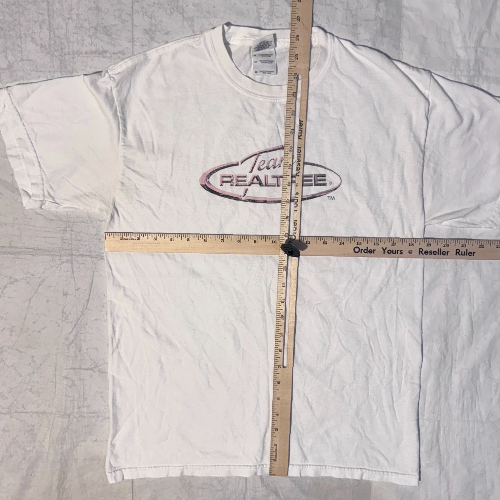 Realtree Realtree Team Pink Y2K Logo White Tshirt - M Womens Short Sleeve Crew Neck Cotton Jersey Logo Graphic T-Shirt Casual Long Sleeve? Size M / US 6-8 / IT 42-44 - 3 Thumbnail