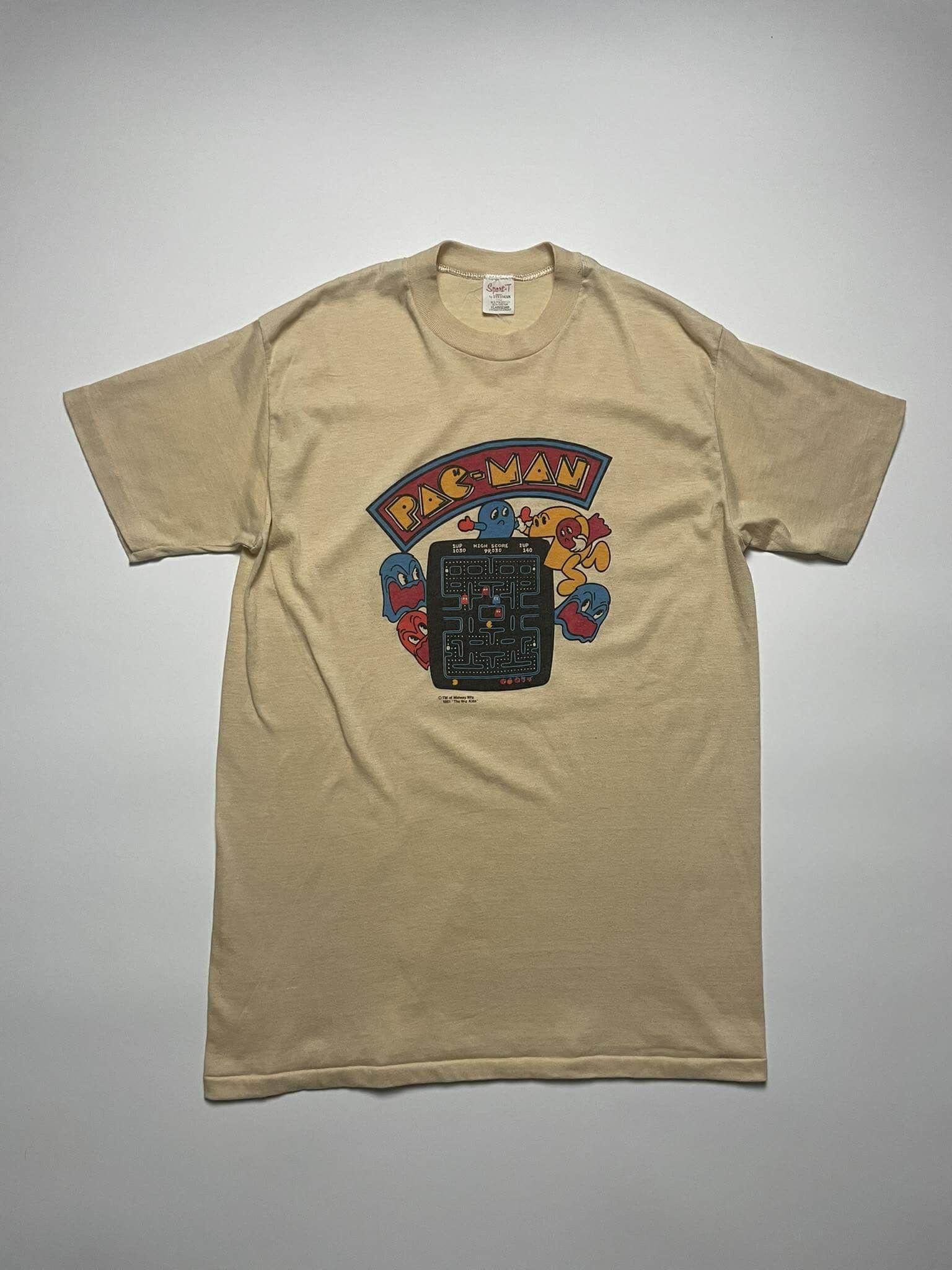 Vintage Vintage 80s Pac Man Video Game Shirt Size US M / EU 48-50 / 2 - 1 Thumbnail
