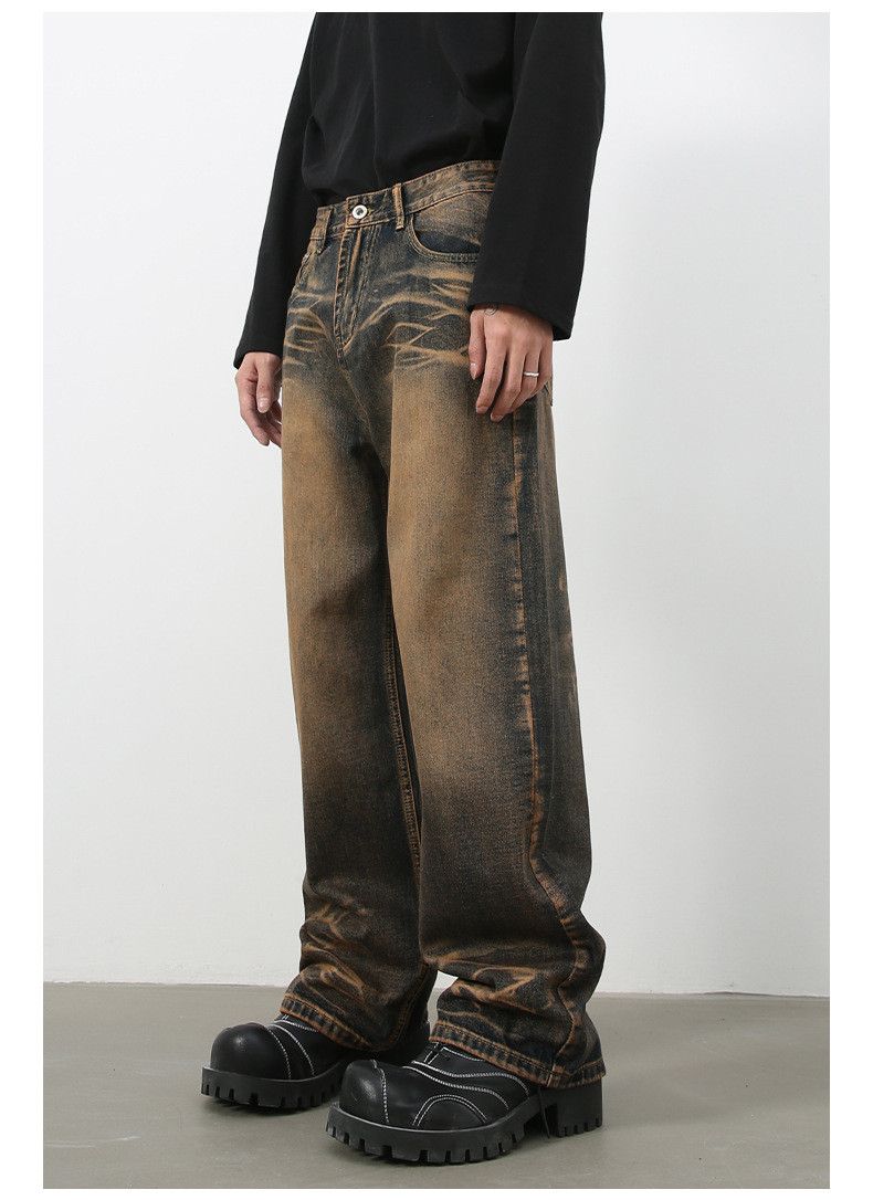 Japanese Brand × Jean American street scratched vintage distressed loose jeans Size US 32 / EU 48 - 5 Thumbnail