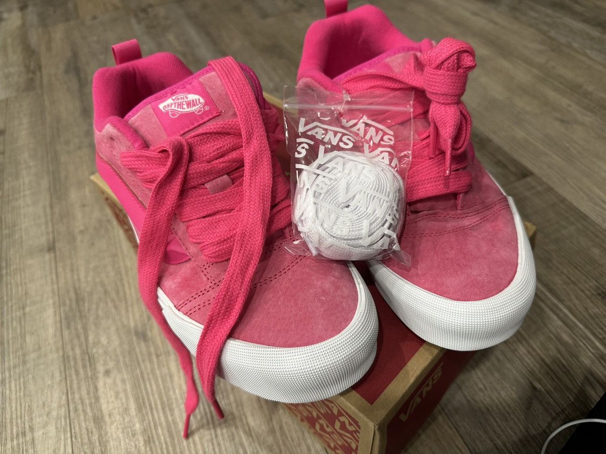 Vans Nubuck Pink Glow Knu Skool Vans Size US 8.5 / EU 41-42 - 1 Thumbnail