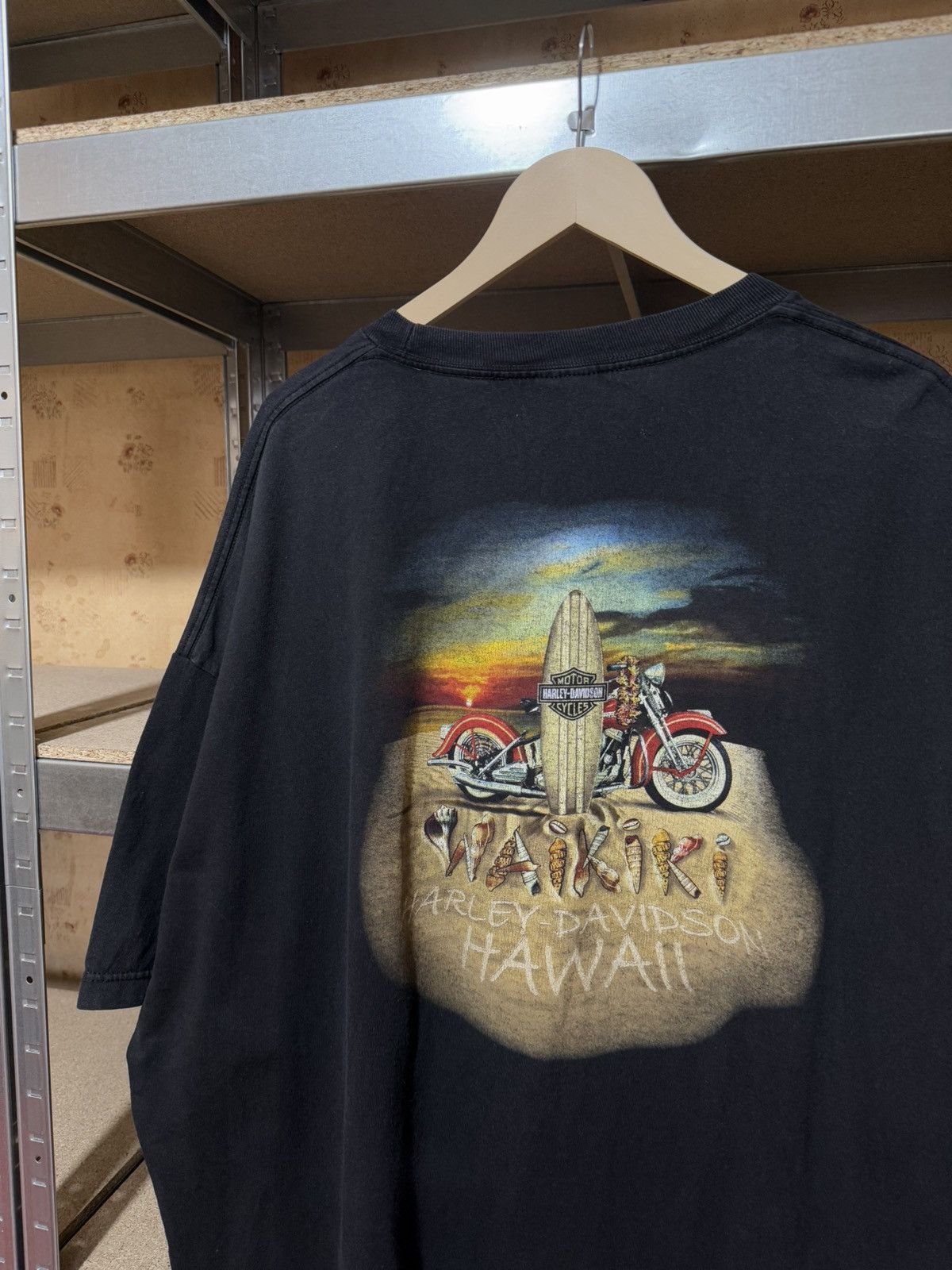 Band Tees × Harley Davidson × Vintage Vintage 1990s Harley Davidson Motorcycles Hawaii T-Shirt 4XL Size US XXL / EU 58 / 5 - 3 Thumbnail