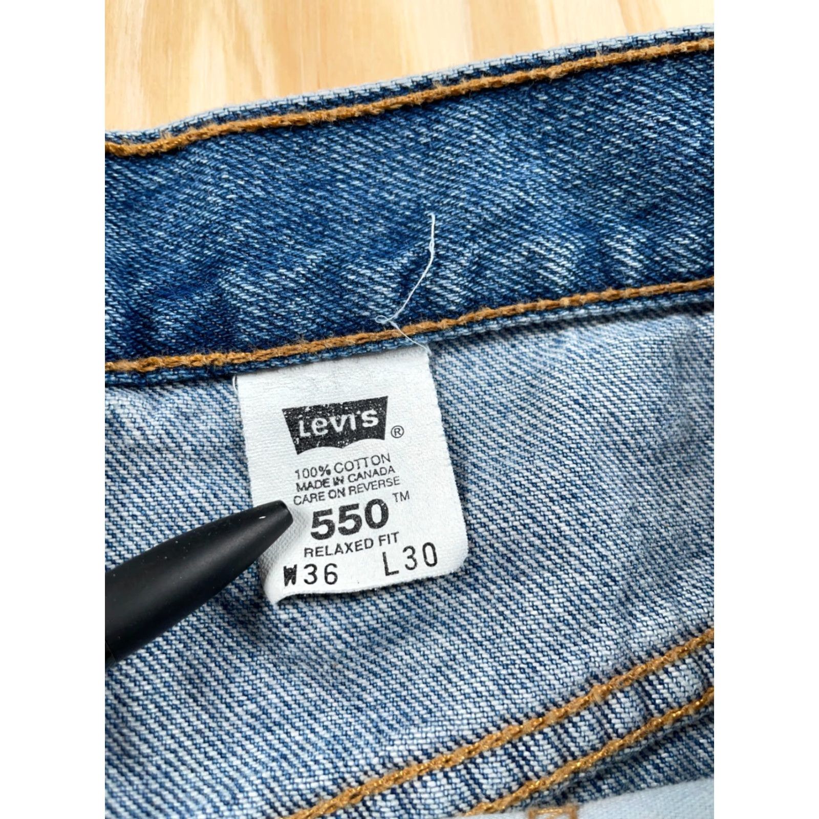 Levi's VTG Levi's Jeans 550 Relaxed Tapered Fit 34x29.5 Blue Denim Size US 36 / EU 52 - 3 Thumbnail