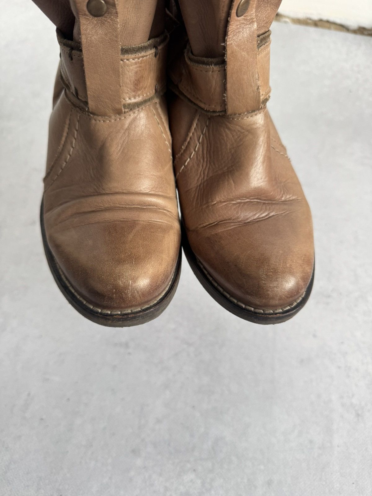 If Six Was Nine Vintage Buffalo A.S 98 Style Leather Y2k Ankle Boot Size US 8 / IT 38 - 7 Thumbnail