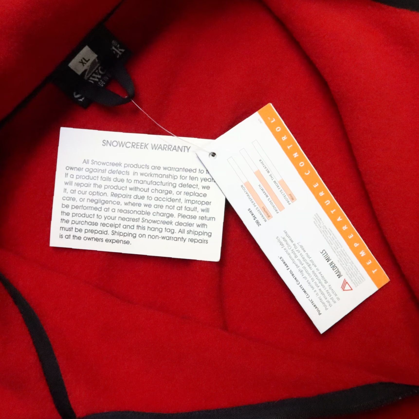 Vintage VINTAGE Snowcreek Fleece Pullover Jacket Men XL Red Size US XL / EU 56 / 4 - 7 Thumbnail