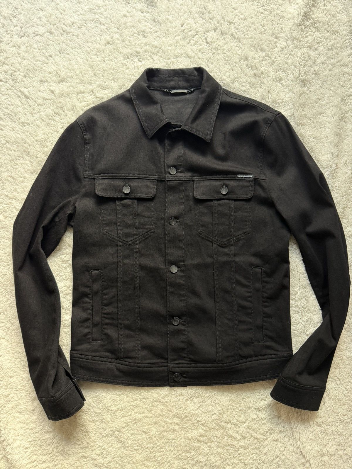 Dolce & Gabbana Dolce & Gabbana Denim Jacket Black - Size 52 - New Size US L / EU 52-54 / 3 - 2 Thumbnail