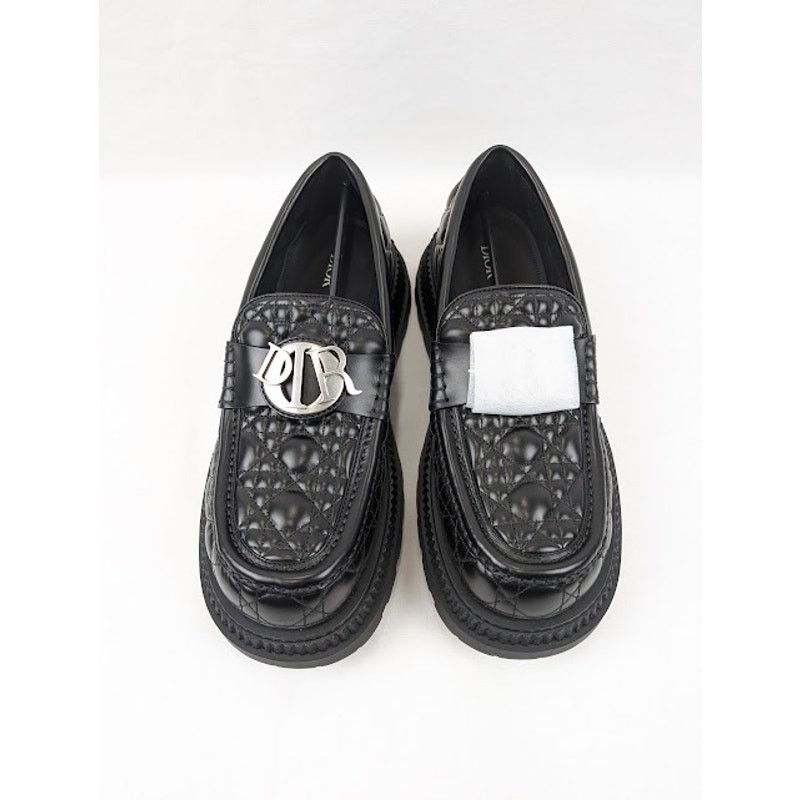 Dior o1rshd1 Buffalo Loafers Cannage Leather in Black Size US 11 / EU 44 - 16 Thumbnail