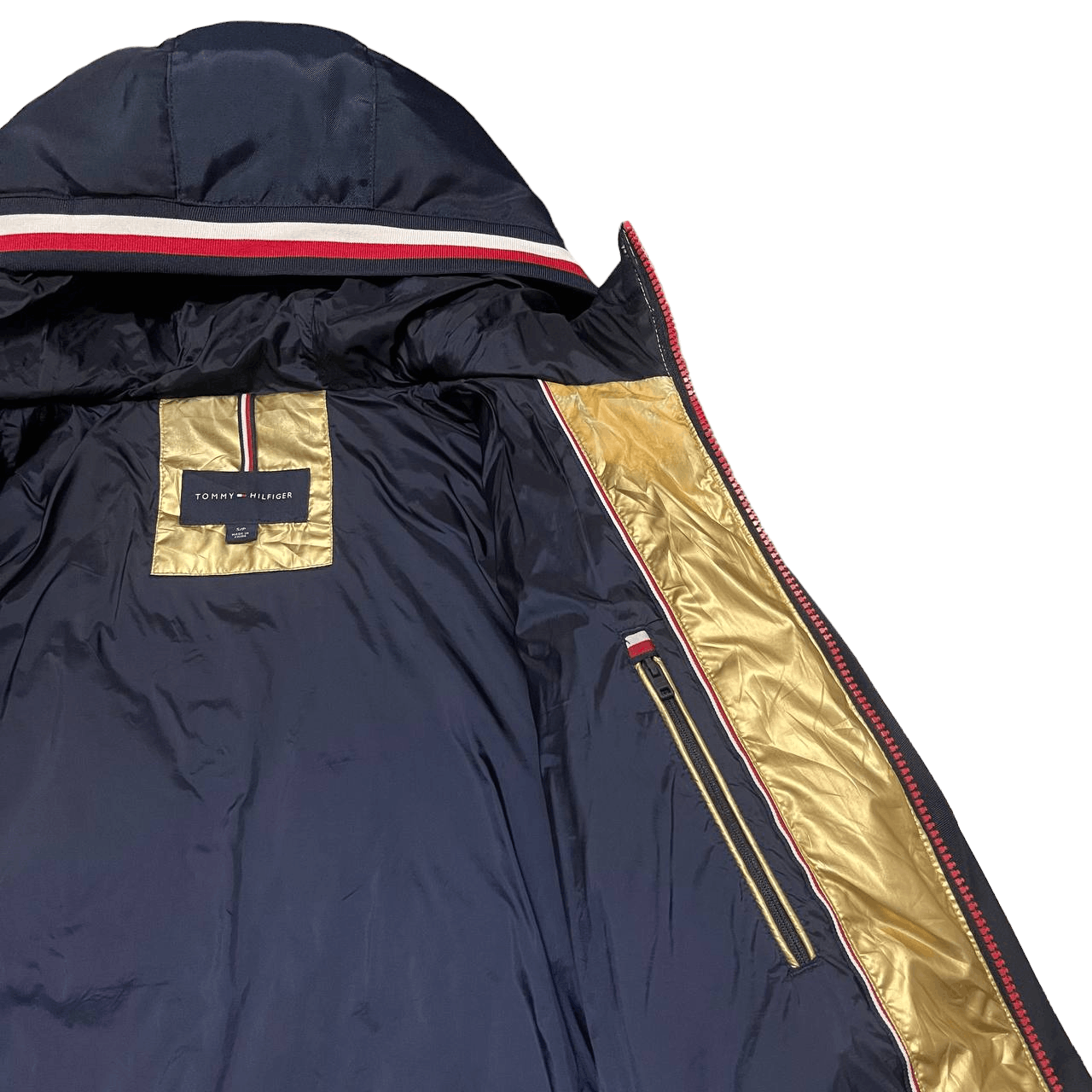 Tommy Hilfiger Vintage Tommy Hillfiger Puffer Down Jacket Gold Size US S / EU 44-46 / 1 - 9 Thumbnail
