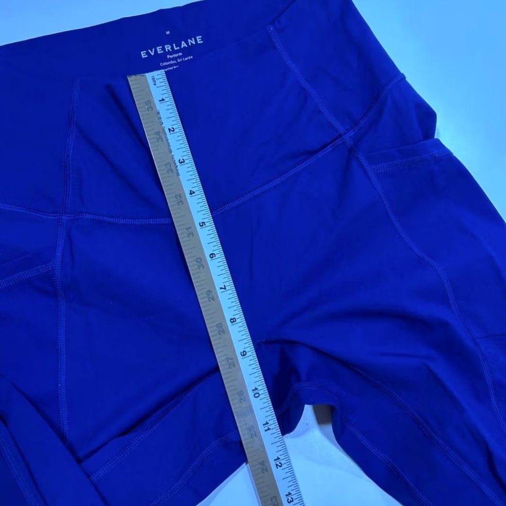 Everlane Everlane Royal Blue High-Waisted Athletic Leggings Yoga Pants Womens Med Size 32" / US 10 / IT 46 - 7 Thumbnail