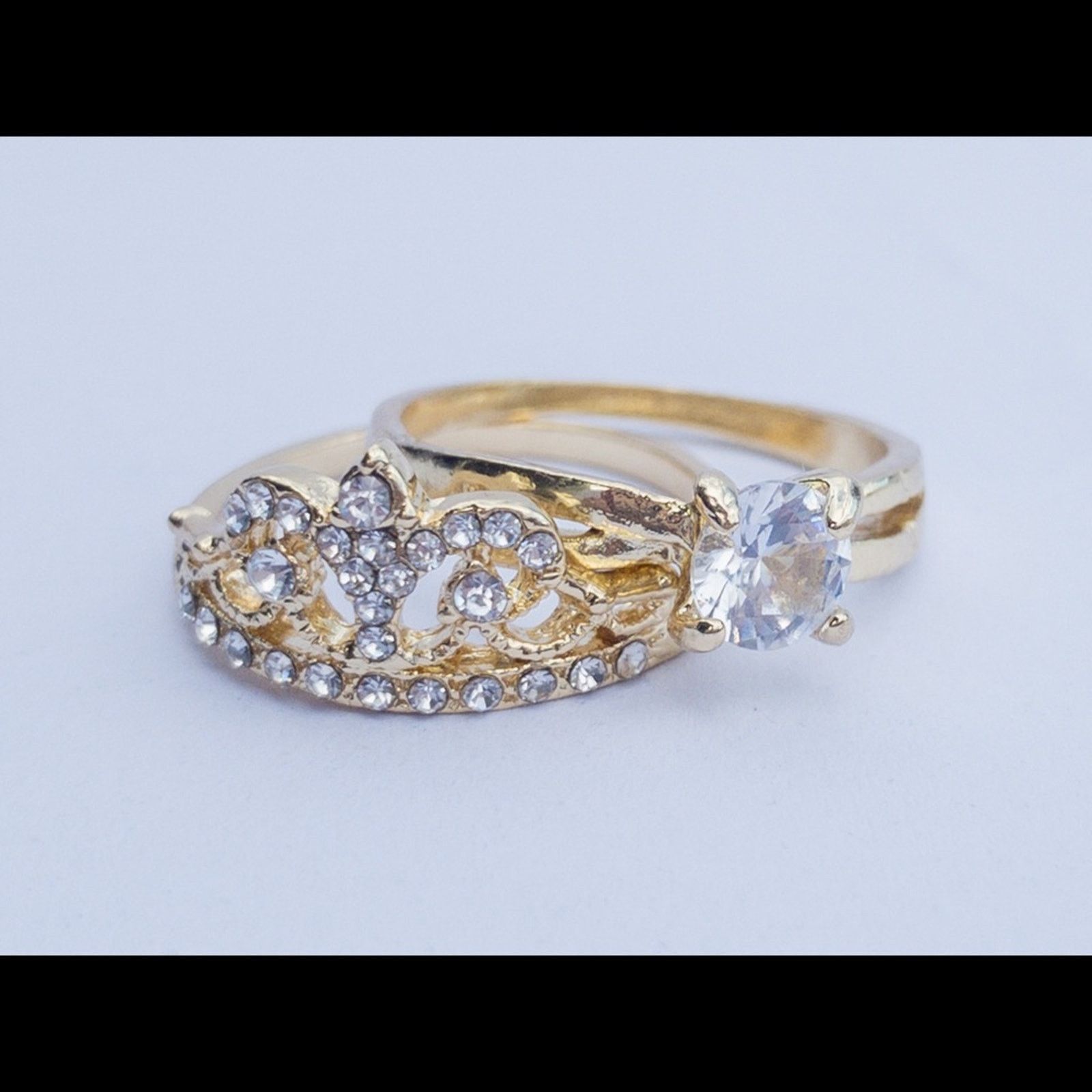 Other Princess Crown & Solitaire Faux Diamond Ring Size 9 Size ONE SIZE - 2 Thumbnail