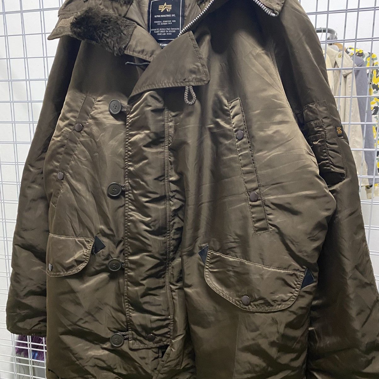 Alpha Industries × Vintage VINTAGE‼️Alpha Industries Parka Extreme Cold Weather N-3B (N) Size US XL / EU 56 / 4 - 5 Thumbnail