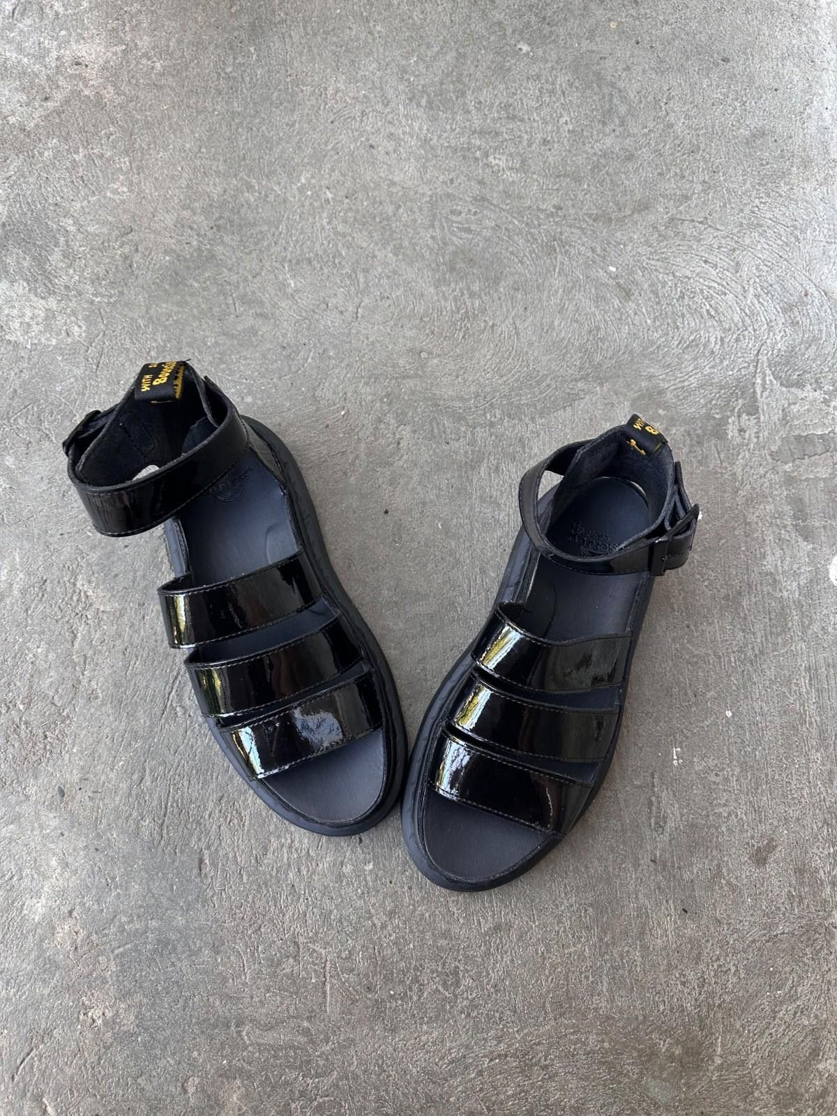 Dr. Martens Dr Martens Clarissa Black Patent Leather Sandals Uk 6 39 Size US 6 / IT 36 - 3 Thumbnail