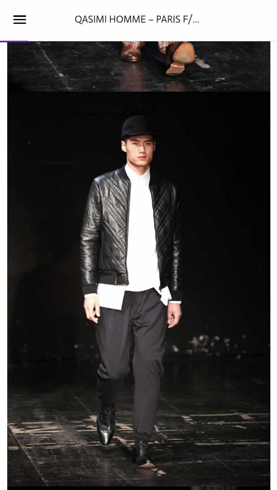 Other Qasimi Homme Paris F/W 2012 Leather Bomber Jacket Size US L / EU 52-54 / 3 - 7 Thumbnail