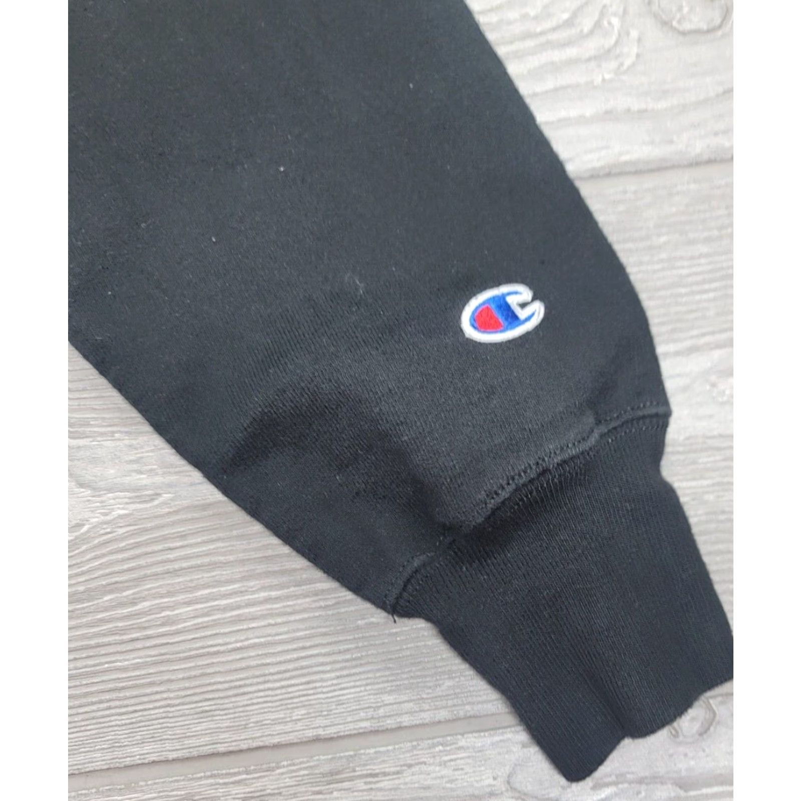Champion Champion Reverse Weave Hoodie Mens M Black Graphic Print Logo 90s Cartoon Sesame Street - Shirt not applicable Size US M / EU 48-50 / 2 - 5 Thumbnail