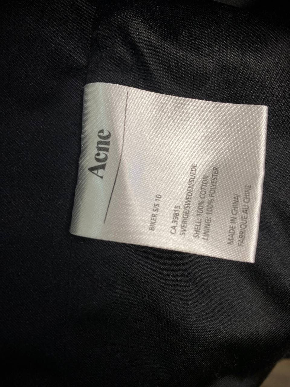 Acne Studios Cotton Biker Jacket M Size US M / EU 48-50 / 2 - 7 Thumbnail
